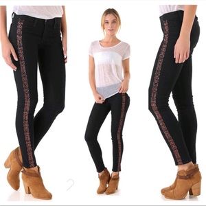Rag and Bone The Bengal Copper Embroidered Skinny Jeans 👖Size 28 🤩 MC